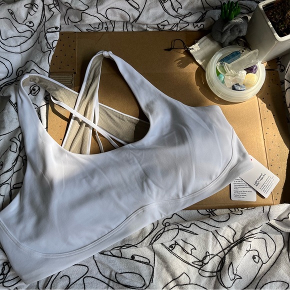 White, Size 12 Lululemon Nulu Yoga Bra. - Picture 8 of 8